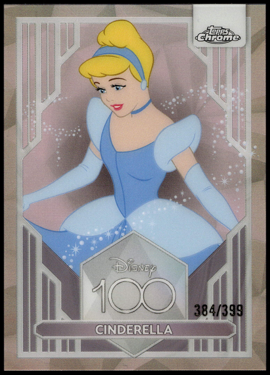 Topps Cinderella 384/399 Pink Refractor #45 2023 Chrome Disney 100