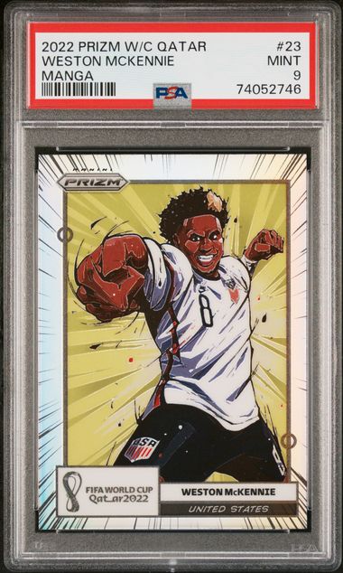 Panini Weston Mckennie Manga #23 2022 Prizm World Cup Qatar PSA 9