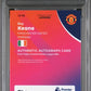 Topps Roy Keane 08/25 Autograph Orange Geometric #RK 2025-25 Chrome Premier League PSA 9