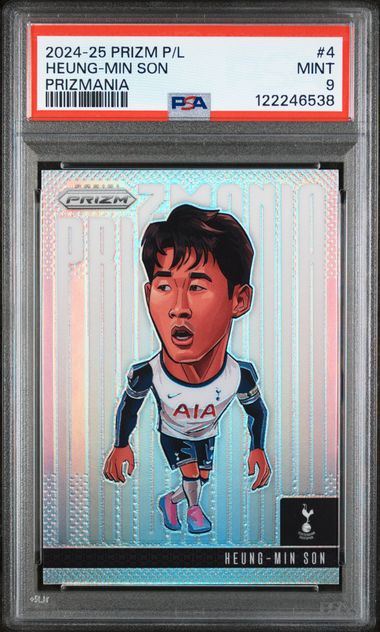 Panini Heung Min Son Prizmania #4 2024-25 Prizm Premier League PSA 9
