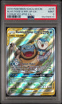 Pokemon Blastoise & Piplup GX 215/236 Full Art Tag Team 2019 Cosmic Eclipse PSA 9