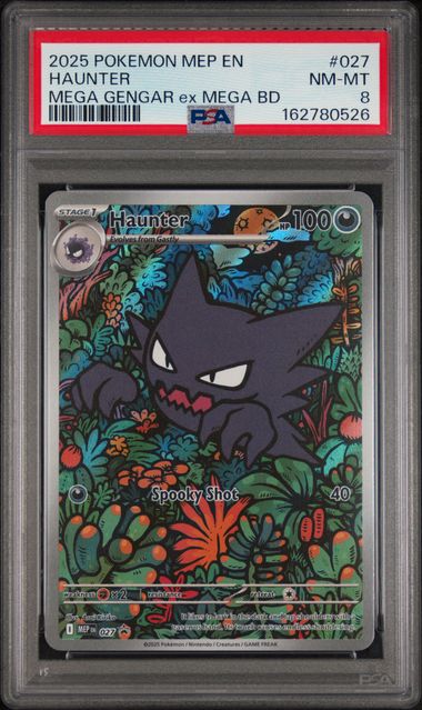 Pokemon Haunter #027 Full Art 2025 Black Star Promo PSA 8