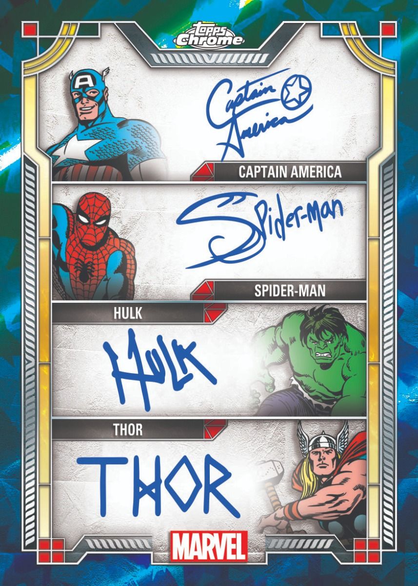 Topps Marvel Chrome Sapphire Edition Hobby Box 2024 Sports Cards Direct