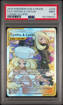 Pokemon Cynthia & Caitlin 228/236 Full Art 2019 Cosmic Eclipse PSA 9