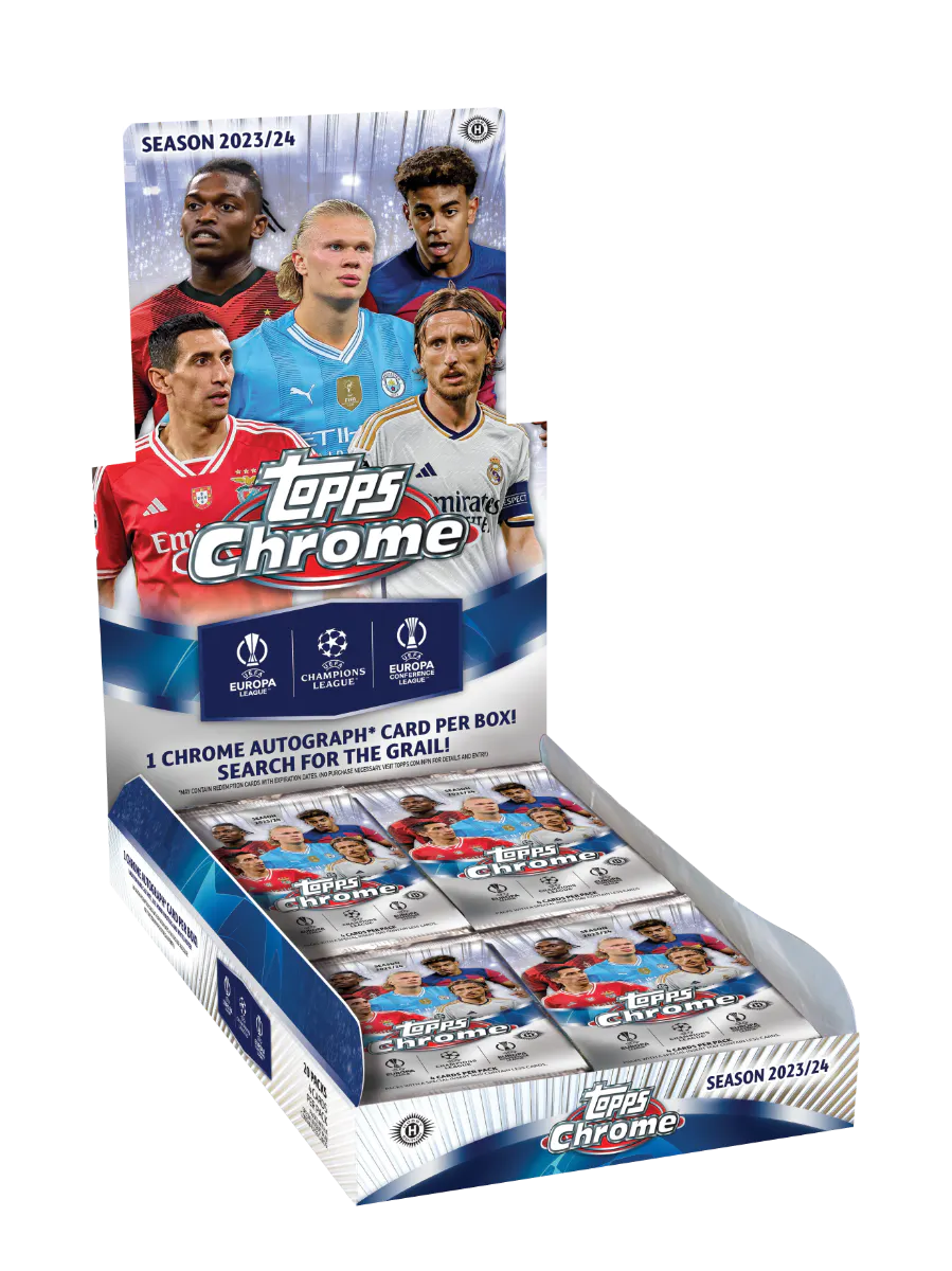 Topps Chrome Uefa Club Competitions - Hobby Box 2023-24 Pre Order Football