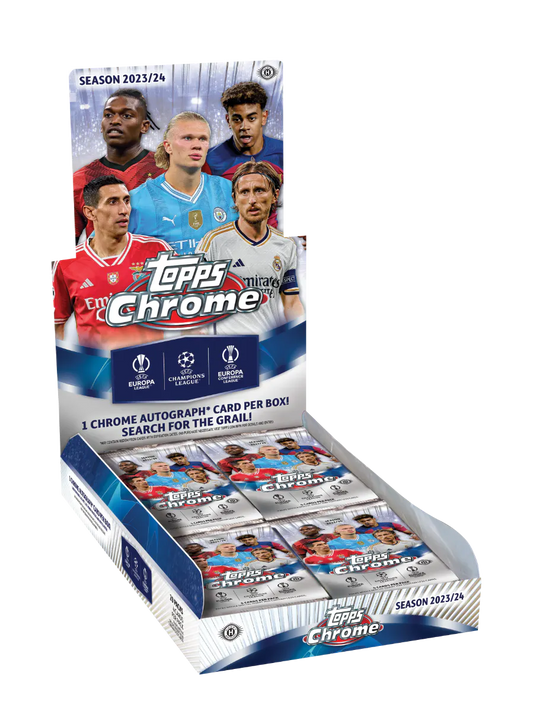 Topps Chrome Uefa Club Competitions - Hobby Box 2023-24 Pre Order Football