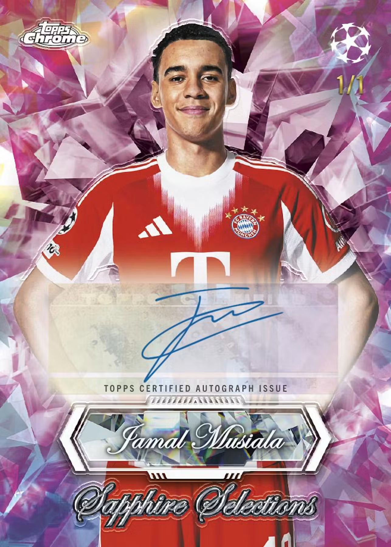 Topps Chrome UEFA Club Competitions 2025/26 Sapphire Edition