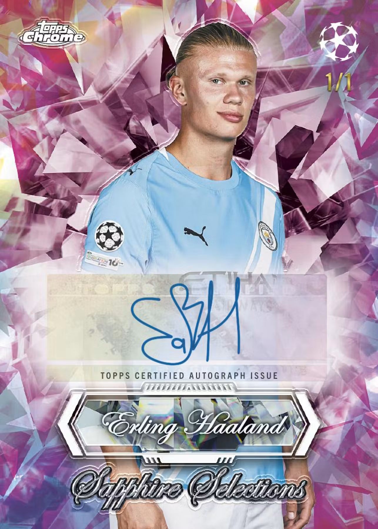 Topps Chrome UEFA Club Competitions 2025/26 Sapphire Edition