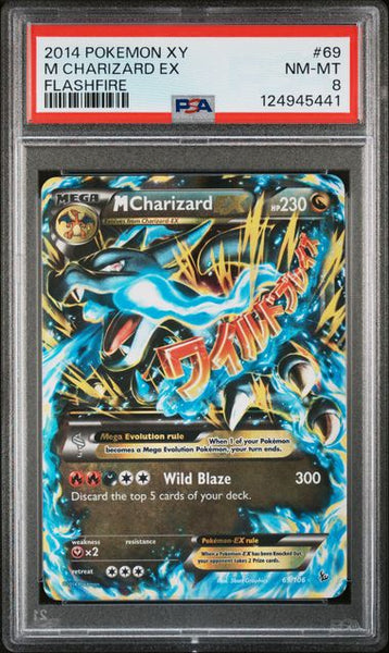 ポケモンカードゲーム M Charizard EX Mega BTL 2014 PSA 8 Pokemon M Charizard EX 69/106 Holo 2014 XY Flashfire PSA 8