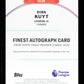 Topps Dirk Kuyt Autograph 41/75 Green FA-DK Finest Premier League 2026