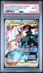 Pokemon Reshiram & Zekrom GX 157/236 Full Art 2019 Cosmic Eclipse PSA 8