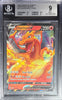 Pokemon Charizard V 19/189 Pokemon Sword & Shield Darkness Ablaze 2020 Beckett BGS 9