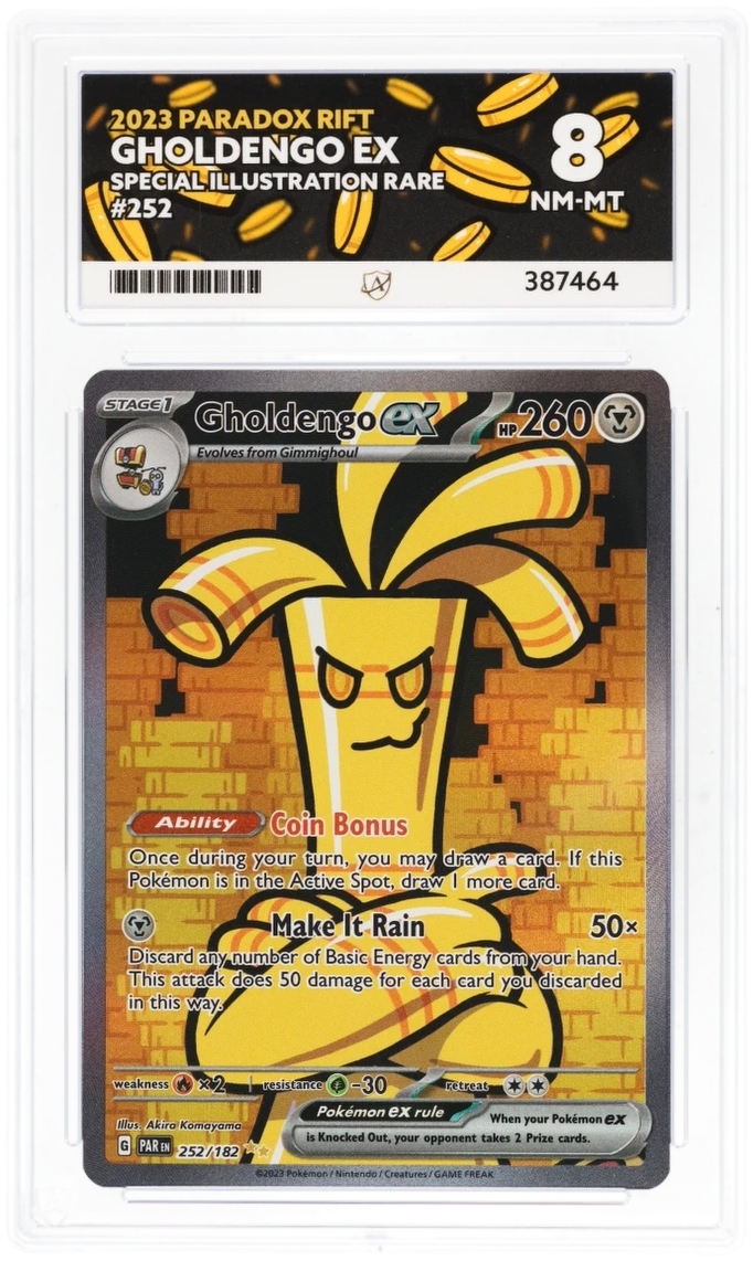 Pokemon Gholdengo 252/182 Special Illustration Rare 2023 Paradox Rift Ace 8
