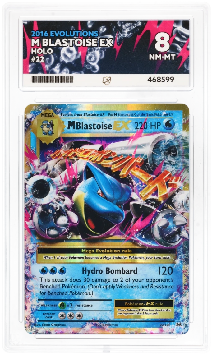 Pokemon M Blastoise EX 22/108 Holo 2016 Evolutions ACE 8