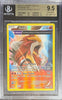 Pokemon Entei 15/98 Double Foil Reverse Holo Pokemon XY Ancient Origins 2015 Beckett BGS 9.5