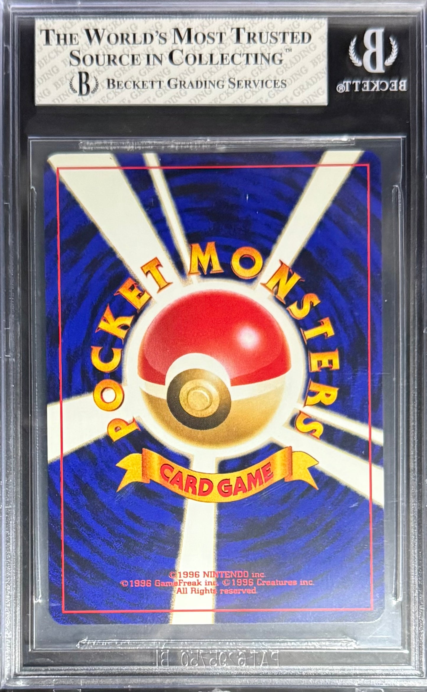 Pokemon Raikou 243 Holo (Swirl) Pokemon Awakening Legends Japanese 2000 Beckett BGS 8