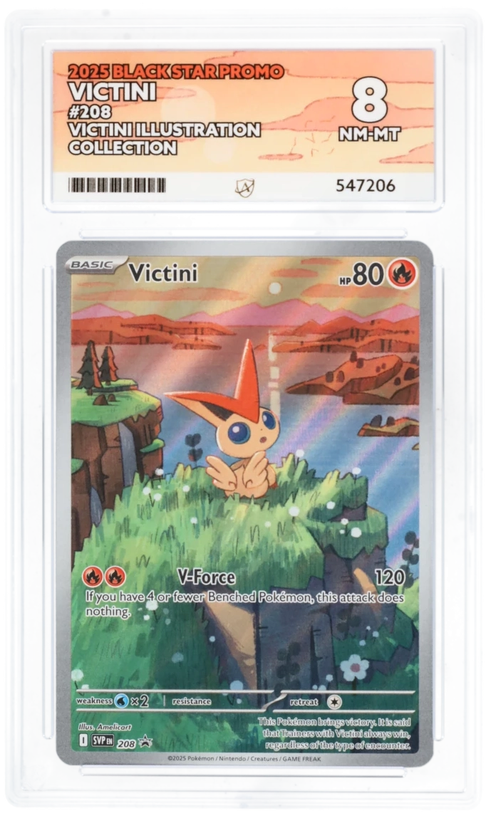 Pokemon Victini 208 Full Art 2025 Black Star Promo ACE 8