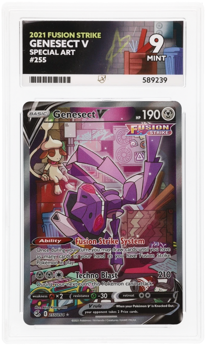 Pokemon Genesect V 255/264 Special Art 2021 Fusion Strike Ace 9