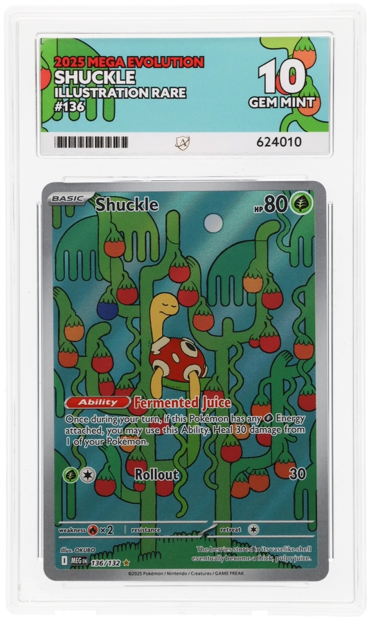 Pokemon Shuckle 136/132 Illustration Rare 2025 Mega Evolution ACE 10