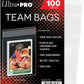 Ultra Pro Resealable Team Bags 100 Pack Aw9235 Sleeves