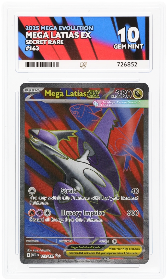 Pokemon Mega Latias EX 163/132 Secret Rare 2025 Mega Evolution ACE 10