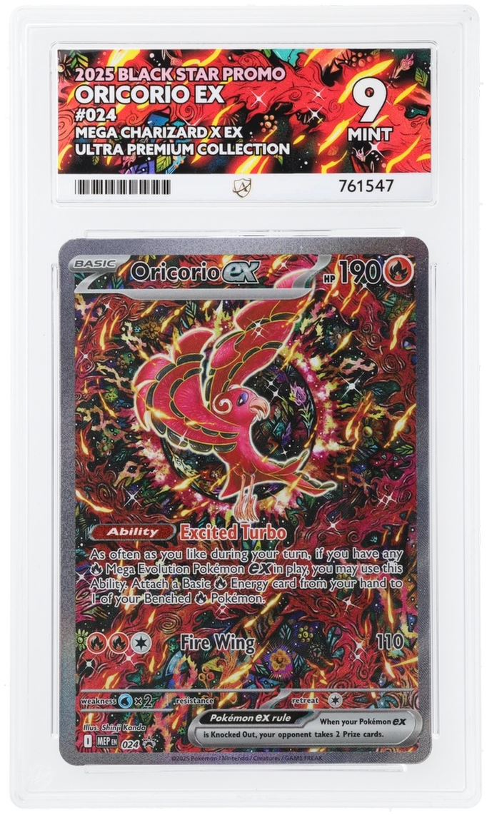 Pokemon Oricorio Ex MEP 024 Full Art 2025 Black Star Promo ACE 9