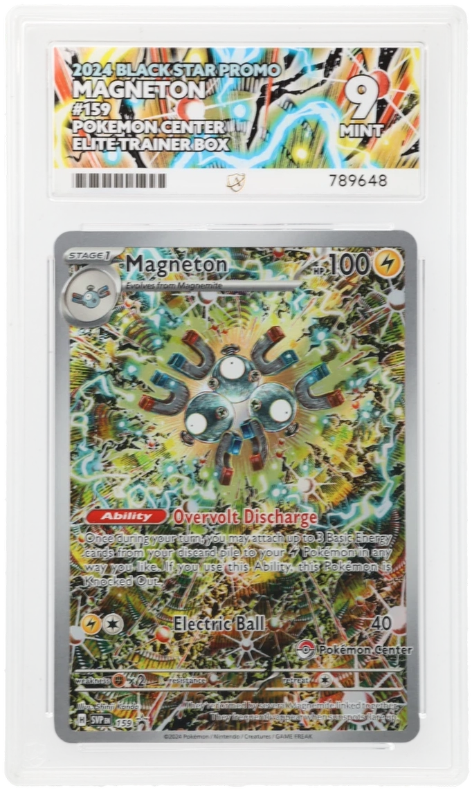 Pokemon Magneton 159 Full Art Pokemon Center 2024 Black Star Promo ACE 9