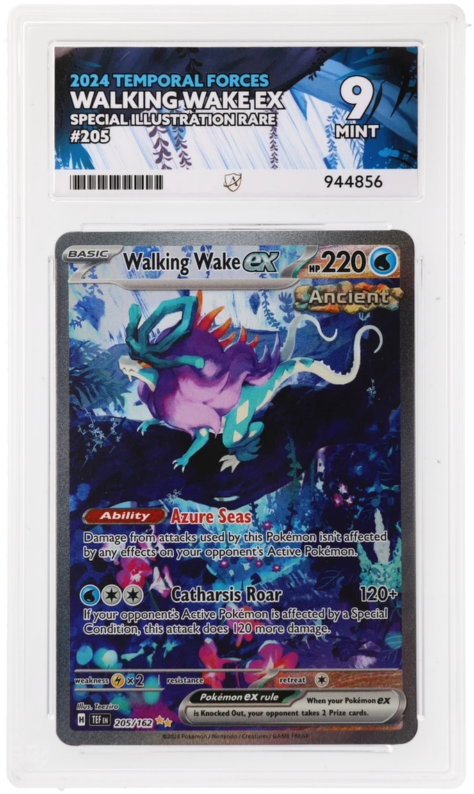 Pokemon Walking Wake Ex 205/162 Special Illustration Rare 2024 Temporal Forces ACE 9