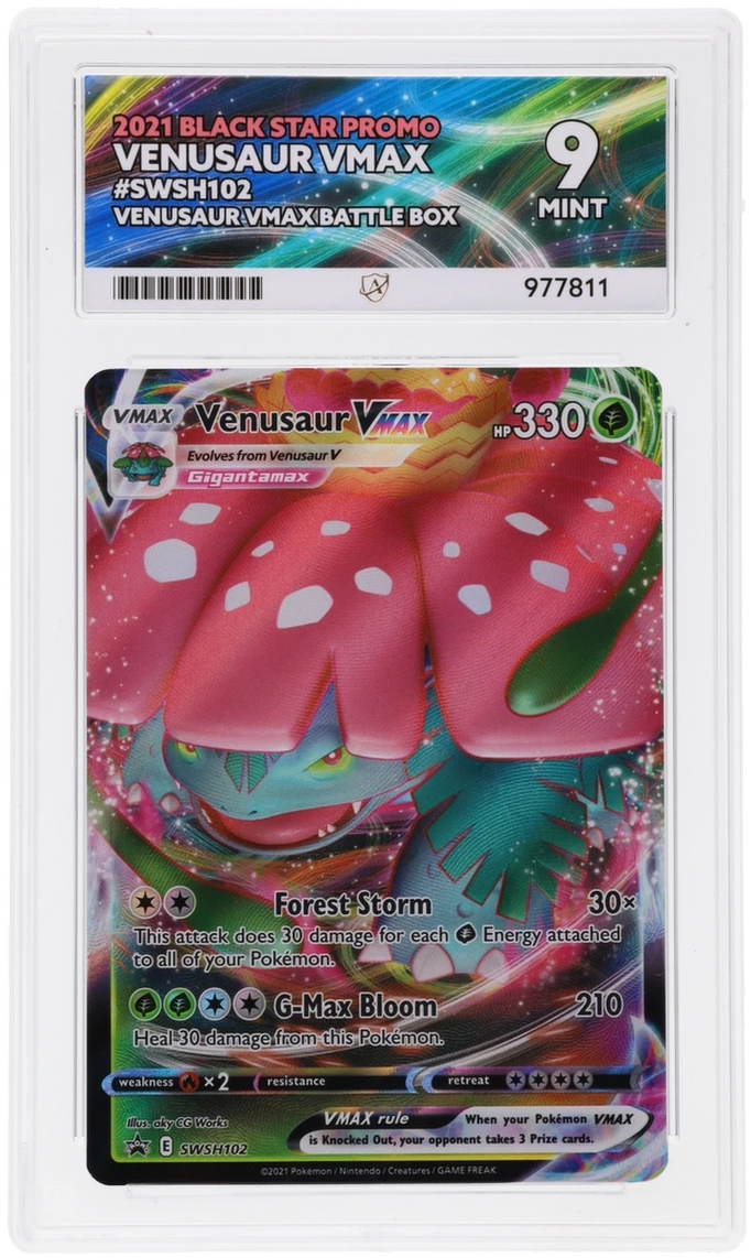 Pokemon Venusaur VMAX SWSH102 Full Art 2021 Black Star Promo ACE 9