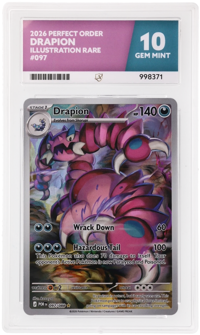 Pokemon Drapion 097/088 Illustration Rare 2026 Perfect Order ACE 10