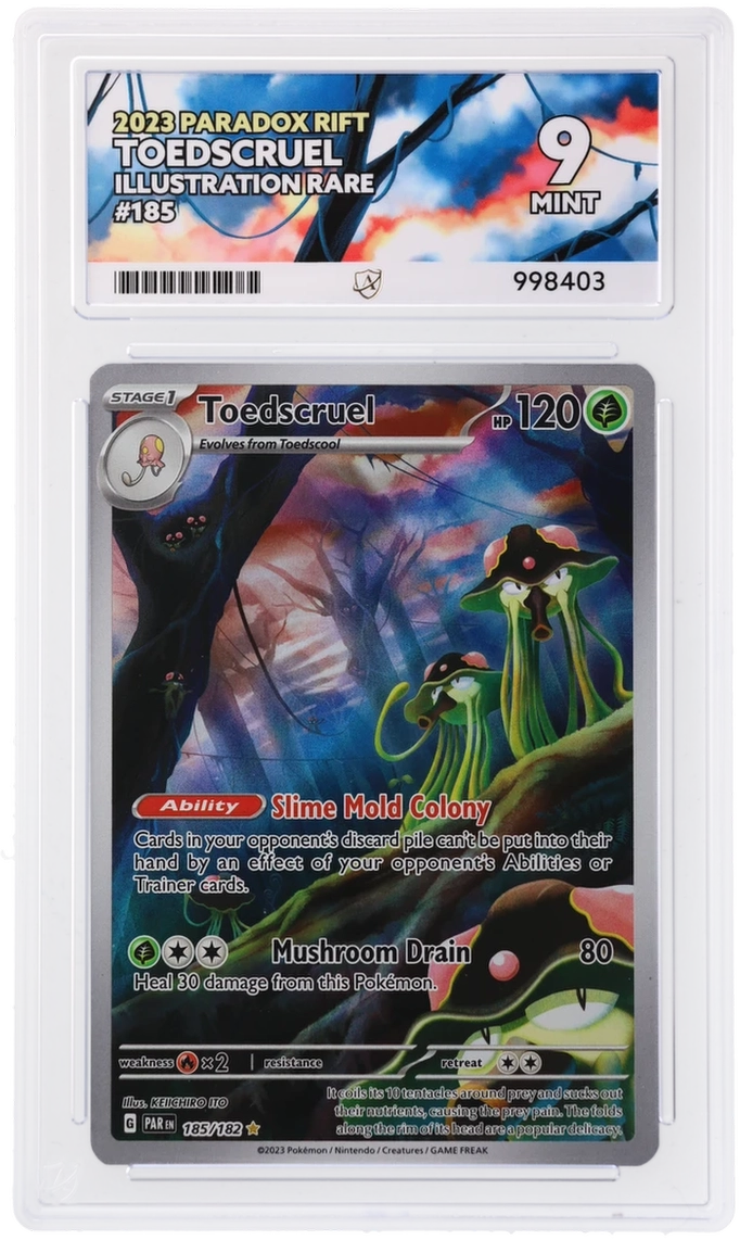 Pokemon Toedscruel 185/182 Illustration Rare 2023 Paradox Rift ACE 9
