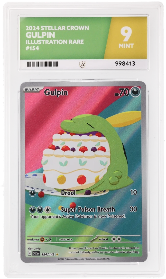 Pokemon Gulpin 154/152 Illustration Rare 2024 Stellar Crown ACE 9