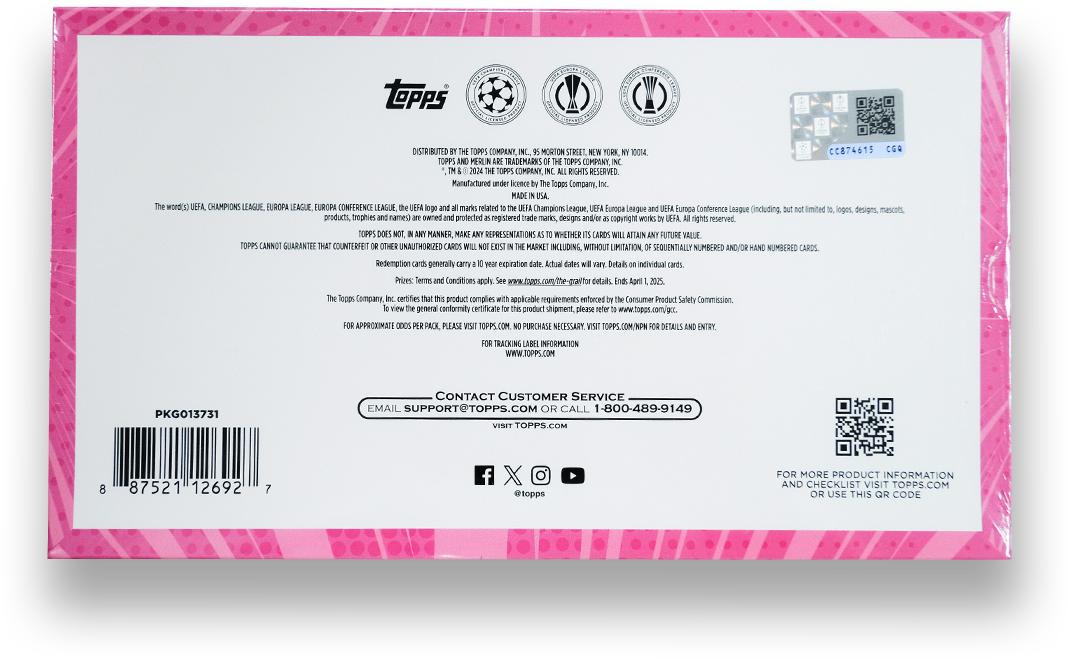 Topps UEFA Club Competitions Merlin Chrome Soccer Hobby Box 202324