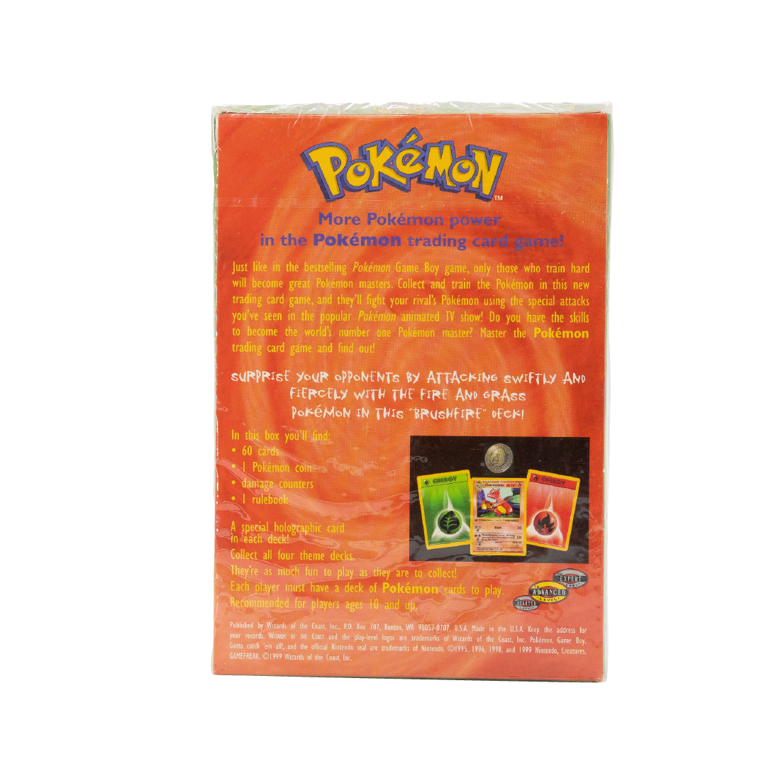 Pokémon Base Set Brushfire Theme Deck Factory Sealed