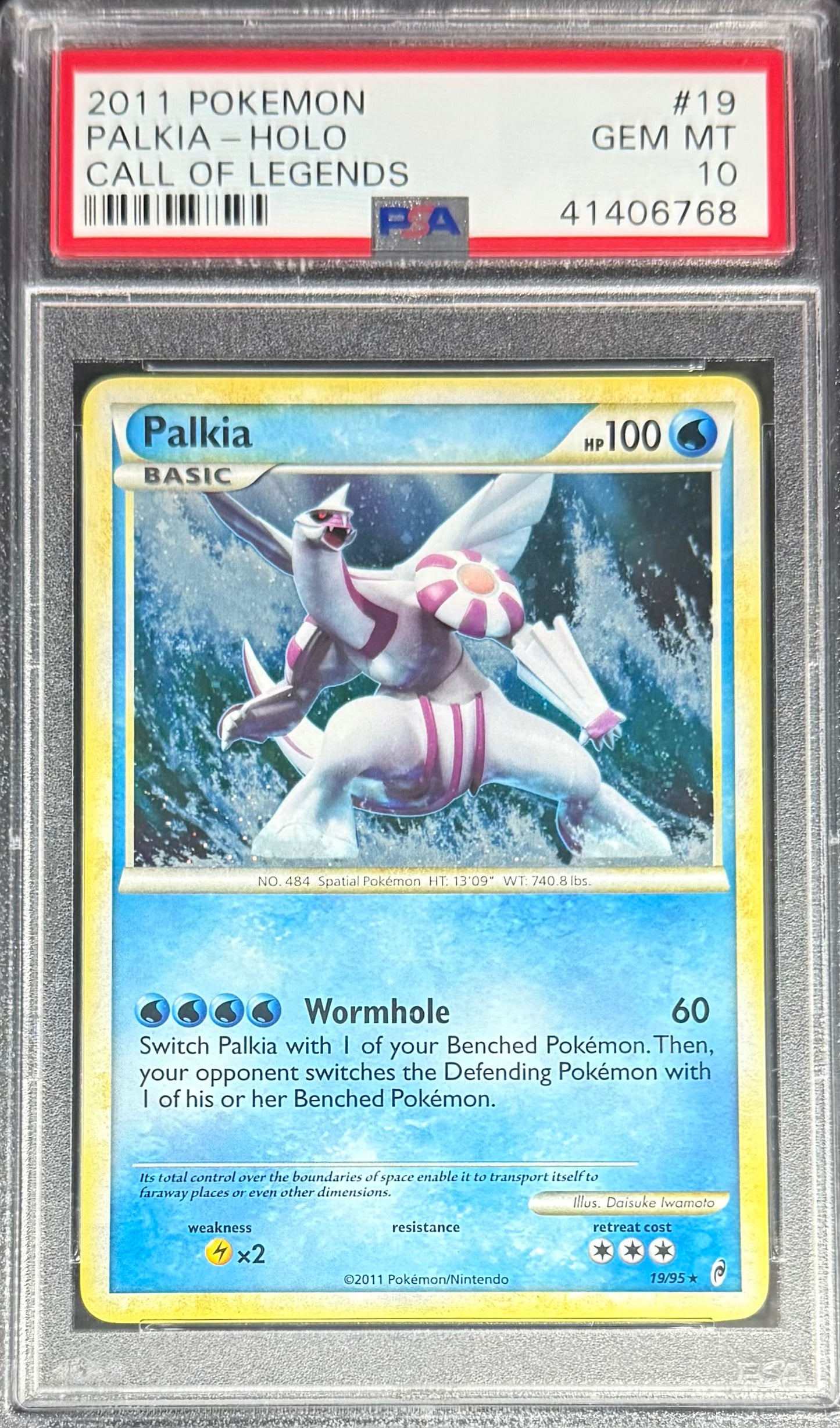 Pokemon Palkia 19/95 Holo Pokemon Call Of Legends 2011 PSA10