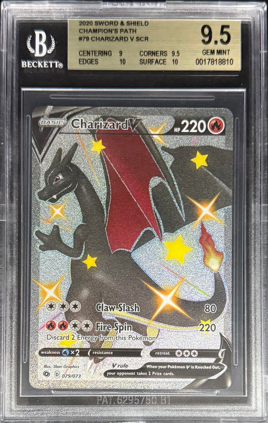 Pokemon Charizard V 079/073 Pokemon Sword & Shield Champions Path 2020 BGS9.5