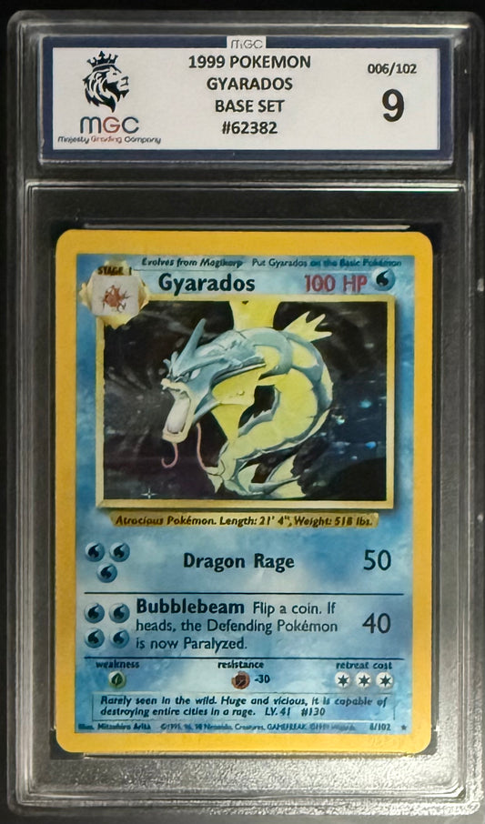 Pokemon Gyarados 6/102 Pokemon 1999 Base Set MGC9