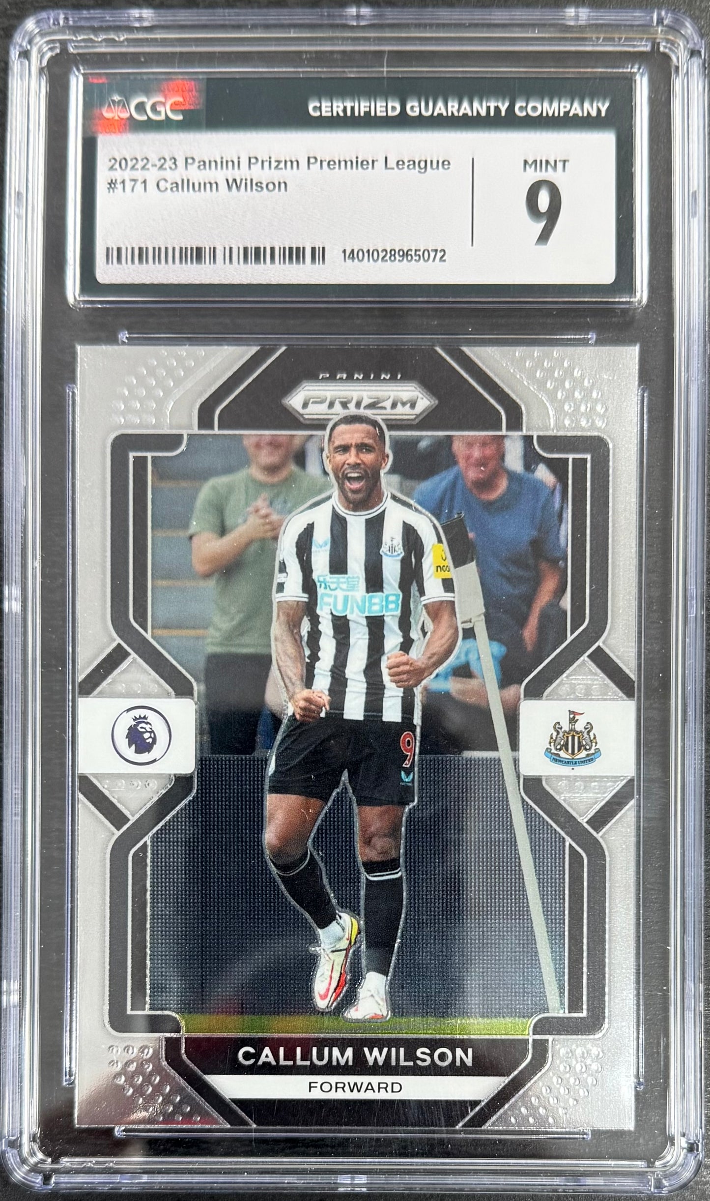 Panini Callum Wilson Base Card Panini Prizm Premier League 2022-23 #171 CGC9