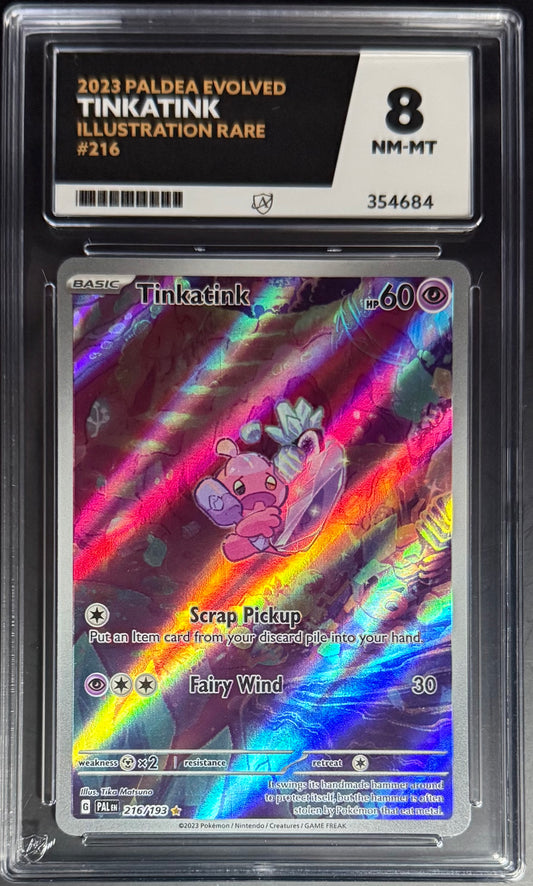 Pokemon Tinkatink 216/193 Illustration Rare Pokemon Paldea Evolved 2023 ACE8