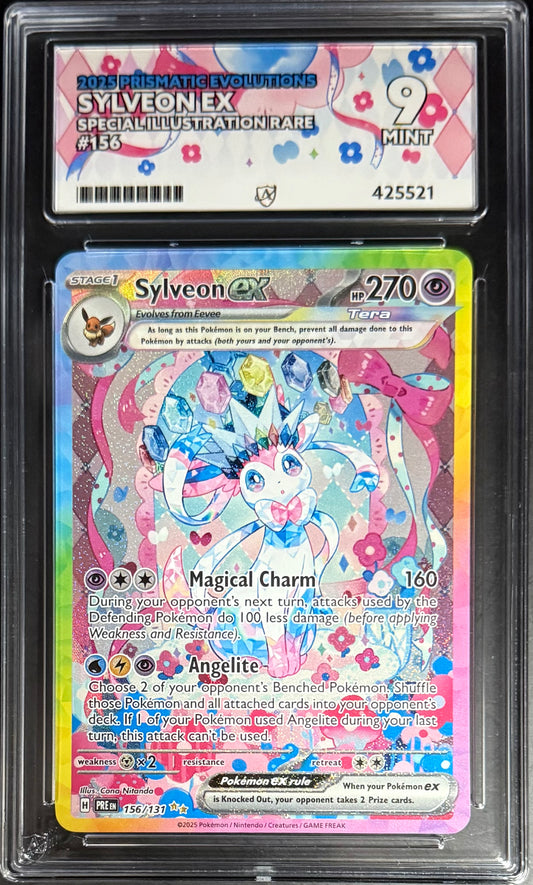 Pokemon Sylveon EX 156/131 Special Illustration Rare Pokemon Prismatic Evolutions 2025 ACE9