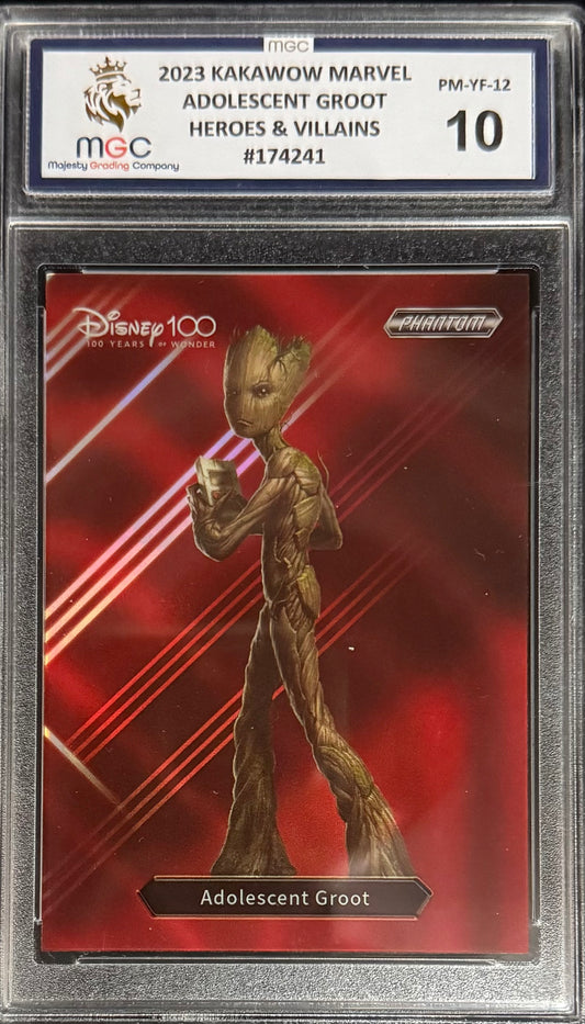 Kakawow Adolescent Groot Heroes & Villains Card Kakawow Phantom Marvel Disney 100 2023 MGC10