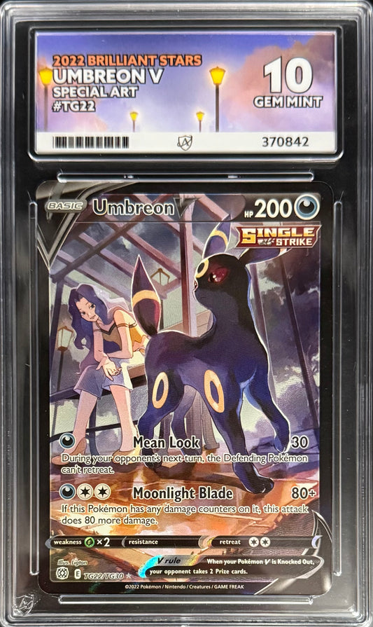 Pokémon Umbreon V TG22/TG30 Special Art Pokémon Brilliant Stars 2022 ACE10