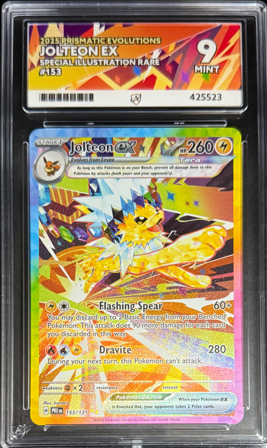 Pokemon Jolteon EX 153/131 Special Illustration Rare Pokemon Prismatic Evolutions 2025 ACE9