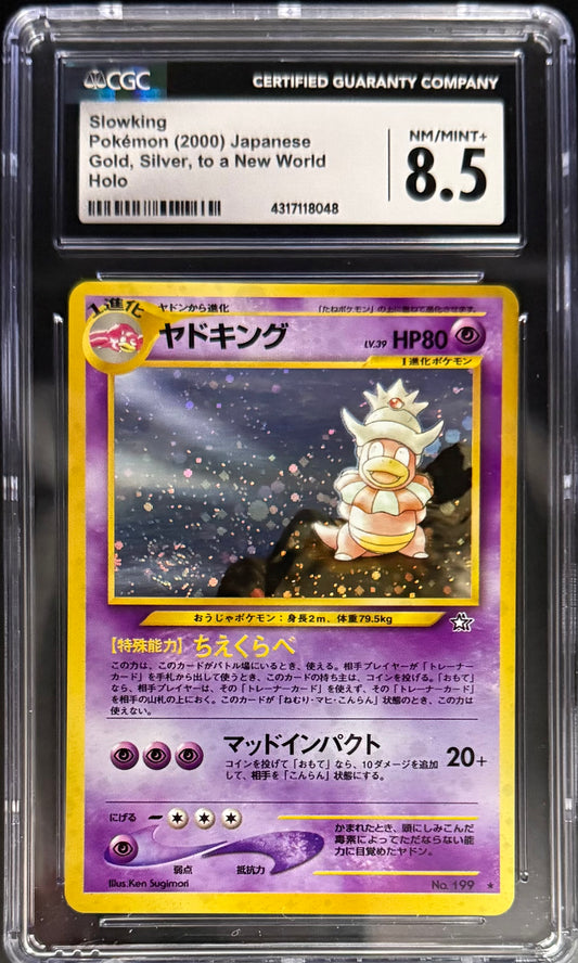 Pokemon Slowking 199 Holo Pokemon Gold, Silver, To A New World [JP] 2000 CGC8.5