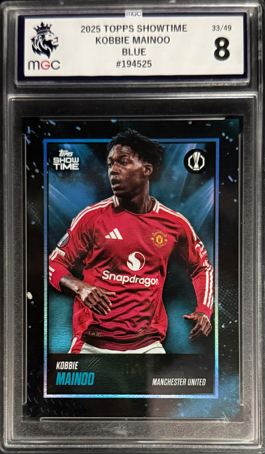 Topps Kobbie Mainoo Blue Parallel Card /49 Showtime 2025 MGC8