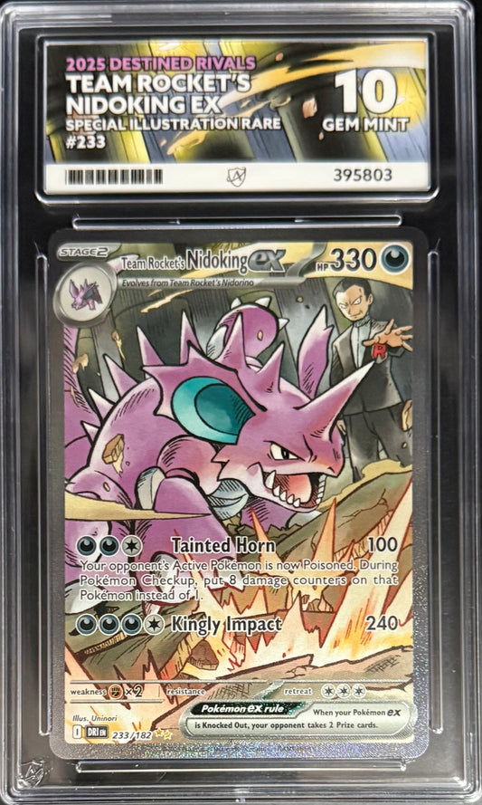 Pokemon Team Rockets Nidoking 233/182 Special Illustration Rare Pokemon Destined Rivals 2025 ACE10