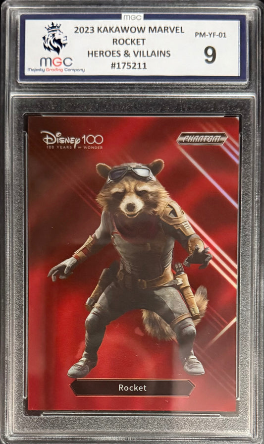 Kakawow Rocket Heroes & Villains Card Kakawow Disney 100 Marvel 2023 MGC9