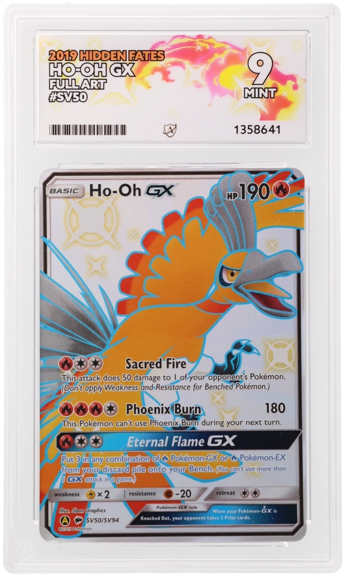 Pokemon Ho-Oh GX SV50/SV94 Full Art 2019 Hidden Fates ACE 9