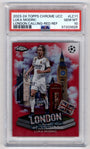 Topps Luka Modric 3/5 London Calling Red Refractor #LC-11 2023 Chrome UEFA Club Competitions PSA 10