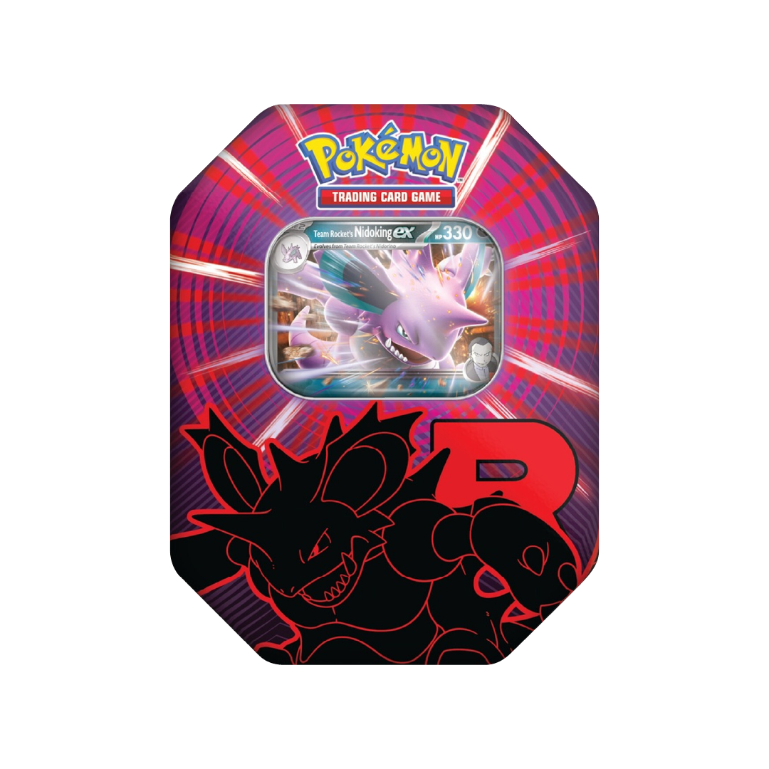 Pokémon Trading Card Game (TCG): Team Rocket Tin - Nidoking ex